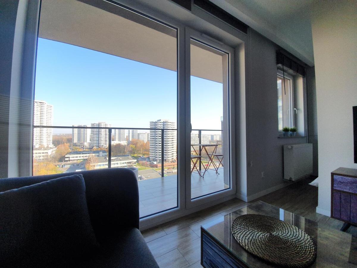 Apartament Wsrod 1000Cy Swiatel - Z Parkingiem W Hali Garazowej- Duzy Balkon Z Lezakami - Piekny Widok Noca Na Panorame Tysiaclecia Катовице Экстерьер фото